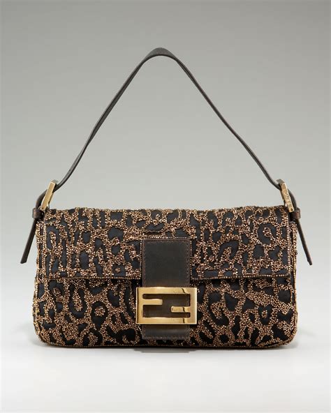 fendi embroidered baguette